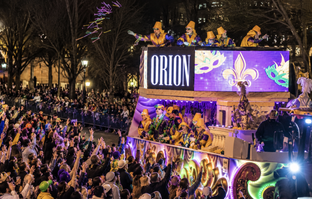 Krewe of Orion Mardi Gras Parade Downtown Baton Rouge