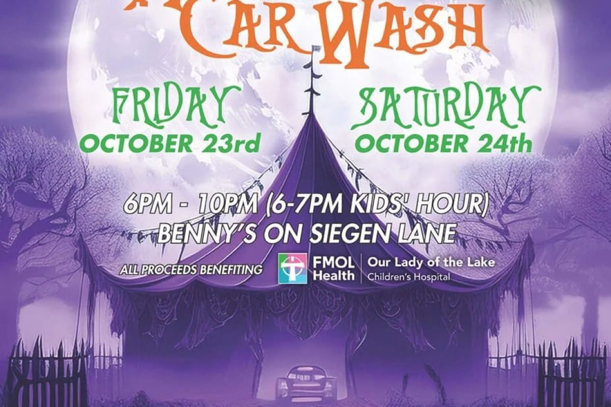 Benny’s Haunted Car Wash Returns to Siegen Lane for Two Spooky Nights